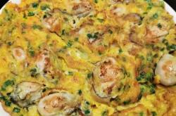 The method of frying oysters and eggs