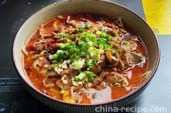 The recipe for boiled beef slices