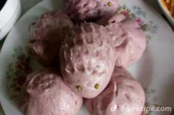 The recipe for Purple Potato Pork Bun