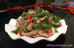 The method of making cold beef tripe