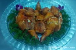 The recipe for garlic flavored roasted chicken