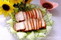 The recipe for braised pork belly