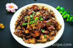 Practice of Meigan cai and Braised pork belly