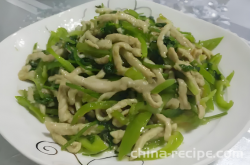 The recipe for spicy shredded meat