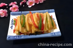 The method of making spicy stir fried rice cake