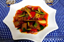 The recipe for sauce fried meat