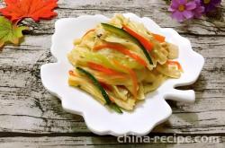 How to stir fry Rolls of dried bean milk creams