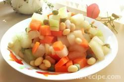 The recipe for making double beans of winter melon