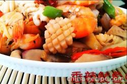 Recipe for Spicy Squid Shrimp
