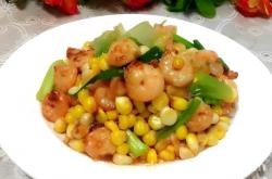 The recipe for shrimp and corn