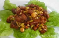 The recipe for cumin diced meat