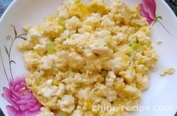 The recipe for chicken sliced tofu