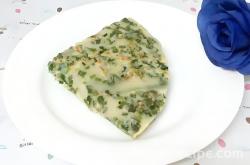 The recipe for leek pancake