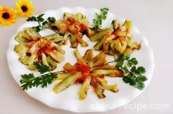 The recipe for chrysanthemum and eggplant