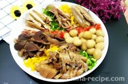 The recipe for braised platter