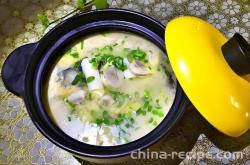 The recipe for yam and carp soup