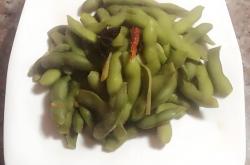 The recipe for spicy edamame