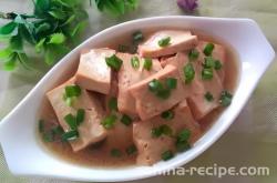 The method of making clear stewed tofu