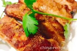 The recipe for cumin pork ribs