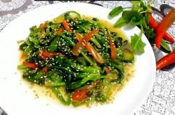 The recipe for sesame spinach