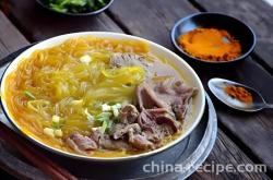 The recipe for curry beef vermicelli