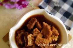 The method of braised beef brisket