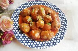 The recipe for sweet and sour meatballs