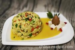 The method of stir frying tofu and eggs