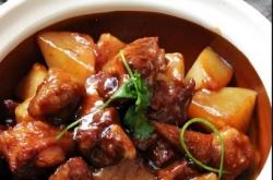 The recipe for braised lamb and radish