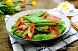 The method of stir frying kidney beans with preserved meat