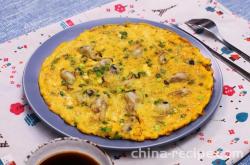 The method of making oysters and fried eggs