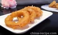 The method of making crispy squid rings