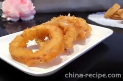 The method of making crispy squid rings