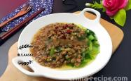 Method for making minced meat and bok choy