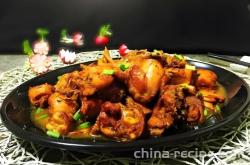 The recipe for braised baby chicken