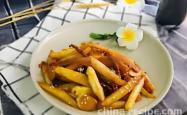 The method of making crispy fried white asparagus