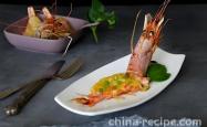 Recipe for cheese baked Argentine red shrimp
