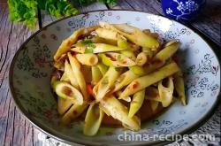 The recipe for sauce flavored bamboo shoots