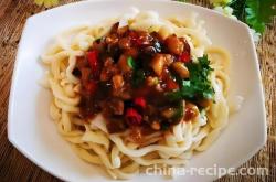 The method of making mushroom meat braised