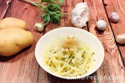 Method for making sesame oil and shredded potatoes