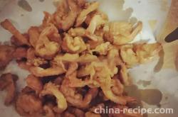 The method of frying shrimp