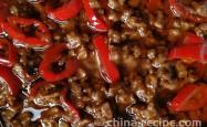 The recipe for beef sauce