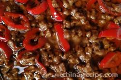 The recipe for beef sauce