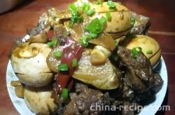 The recipe for braised pork ribs and braised eggs