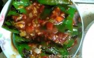 The method of braised tiger skin green pepper
