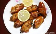 The recipe for honey chicken wings