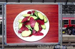The method of stir frying cucumber with sausage