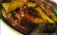 The recipe for making meat with low appearance pepper