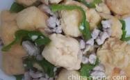 How to stir fry minced meat with Oily bean curd