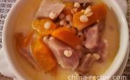 Method of making Job's tears, taro and pumpkin pot